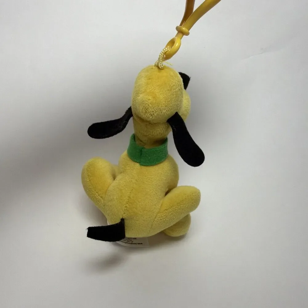 3 Disney Character Plush Clip On & Keychain, Stitch,Pluto & Eeyore